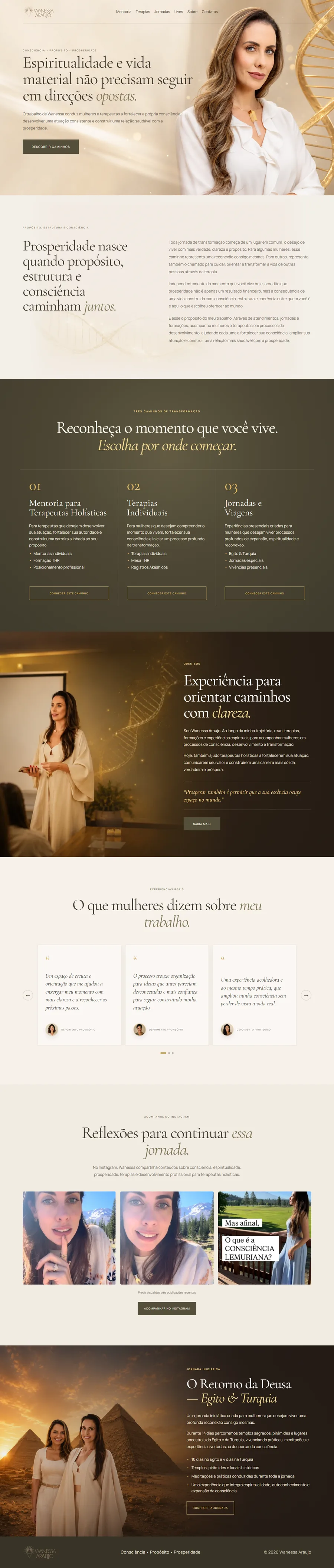 Hero do site Wanessa Araujo